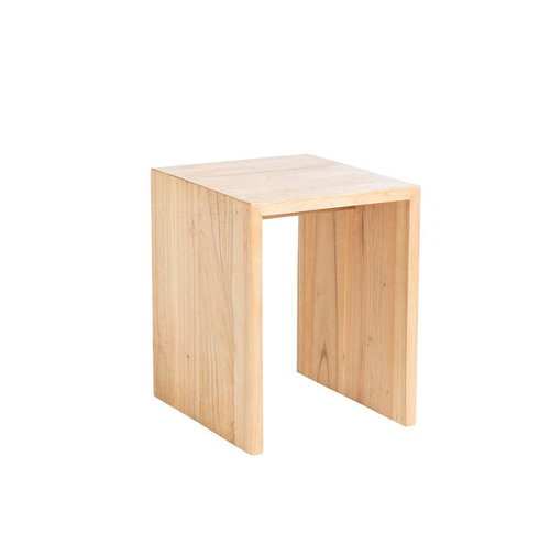 Visuel 1 du produit Table gigogne coloris beige en bois de mindi - 35 x 40 x 45 cm