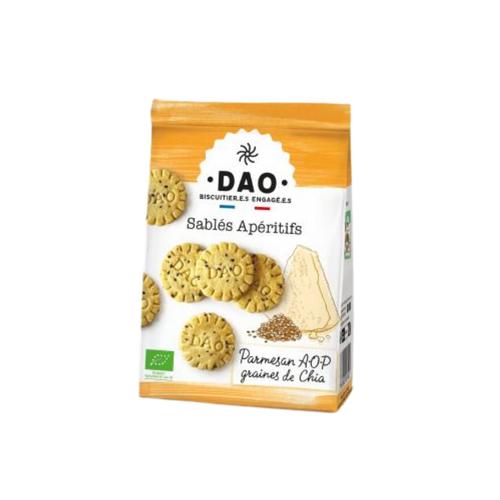Visuel 1 du produit Sablés apéritifs bio au parmesan et aux graines de chia Dao - 100 g