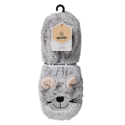 Visuel 3 du produit Ballerines souples en fourrure pour femme avec tête d’animal Apollo