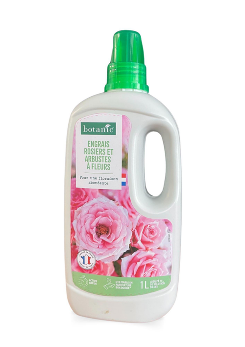 Visuel 1 du produit Engrais rosiers et arbustes à fleurs en bouteille botanic® - 1 L