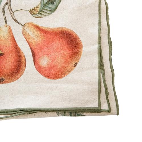 Visuel 2 du produit Nappe en coton et lin beige à motif floral multicolore Arcimboldo - 250 x 150 cm