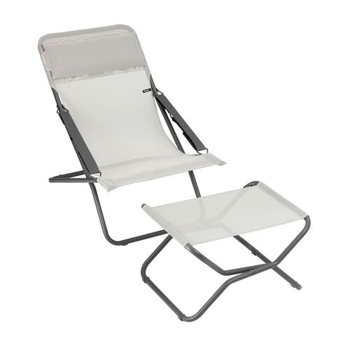Visuel 3 du produit Repose - jambes / tabouret Next tube titanium Seigle II Batyline® Lafuma mobilier - 66 x 51 x 35 cm