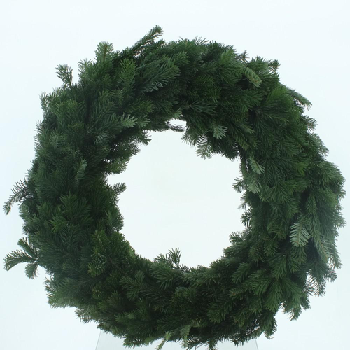 Visuel 1 du produit Couronne de sapin Nordmann 1 face coloris vert – Ø 35 cm