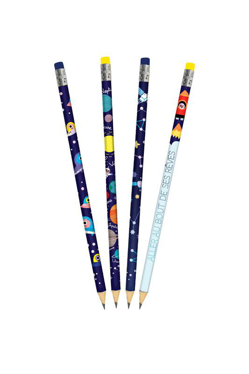 Visuel 1 du produit Set de 4 crayons cosmos Cartesdart