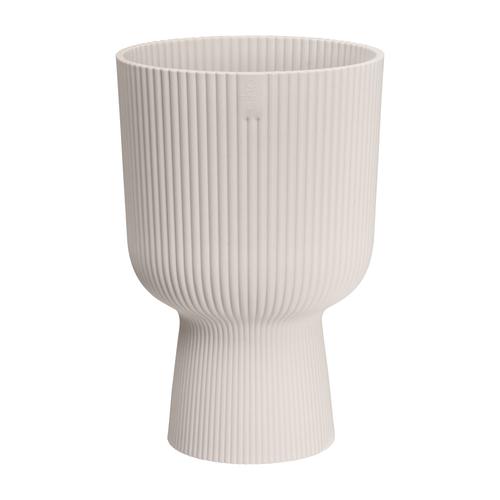 Visuel 1 du produit Cache-pot vibes fold coloris blanc en plastique recyclé Elho - Ø 14 cm