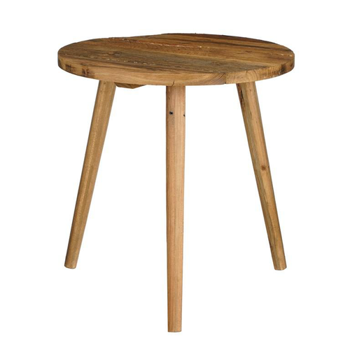 Visuel 1 du produit Table d’appoint en bois recyclé marron Bold grand modèle - Ø 40 x H 42,5 cm