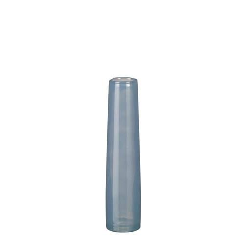 Visuel 1 du produit Vase soliflore en verre coloris bleu Xandra - Ø 7 x H 30,5 cm