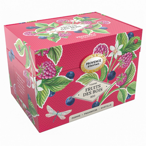 Visuel 1 du produit Coffret métal de tisane aux fruits bio Provence d’antan - 40 g