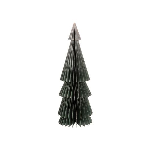 Visuel 1 du produit Sapin haut décoratif à poser en papier vert - 23 x 8 cm