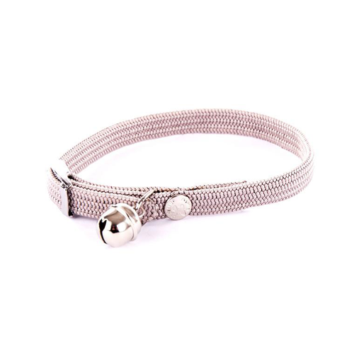 Visuel 1 du produit Collier pour chat élastique gris à grelot Martin Sellier - 30 cm