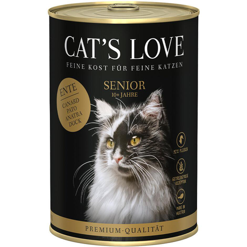 Visuel 1 du produit Pâtée pour chat au canard Cat's Love Senior – en boîte de 400 g