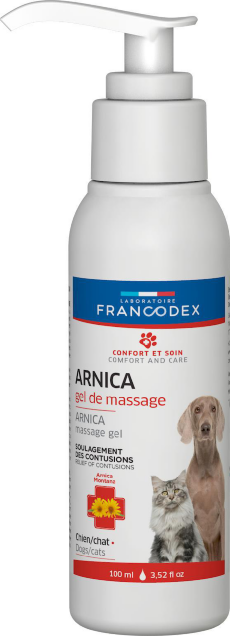 Visuel 1 du produit Gel de massage à l'arnica pour chien et chat Francodex - 100 ml