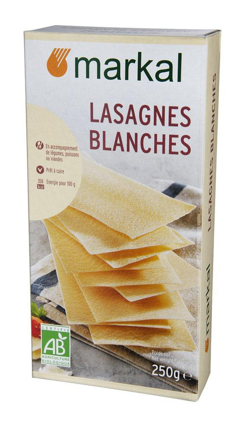 Visuel 1 du produit Lasagnes blanches bio Markal - 250 g