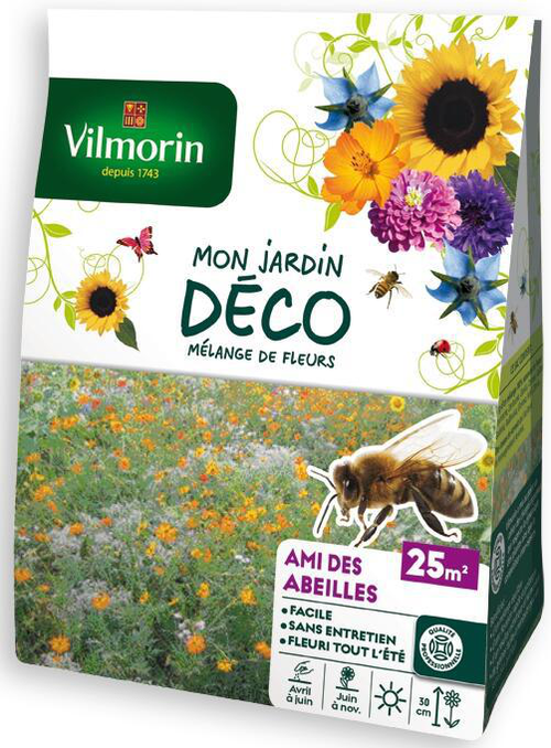 Visuel 1 du produit Mélange de fleurs Ami des abeilles Vilmorin - graines à semer pour 25 m² de surface