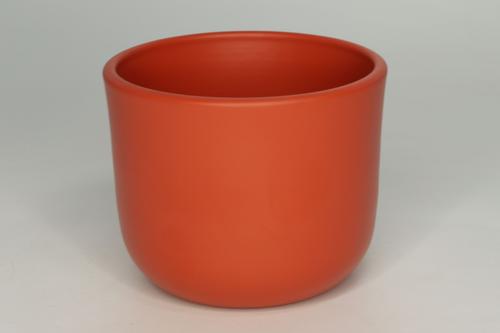 Visuel 1 du produit Cache-pot La Belle Verte coloris orange - Ø 13 x 13 cm
