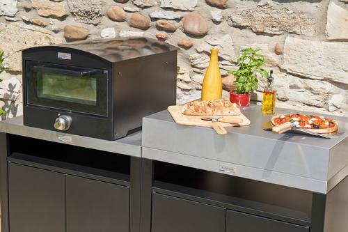 Visuel 3 du produit Four à pizza Signature électrique 350 Le Marquier coloris noir - 58,1 x 53,1 x 39,8 cm