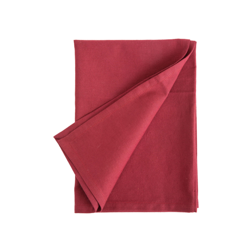 Visuel 1 du produit Torchon uni bordeaux en coton - 50 x 70 cm