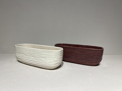 Visuel 1 du produit Jardinière trio coloris multicolore en céramique - 20,5 x 8 x 6,8 cm