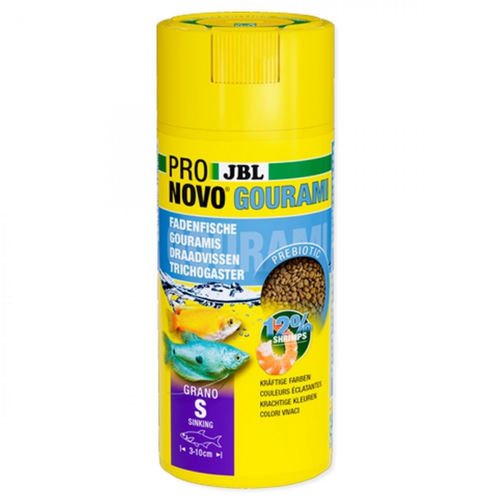 Visuel 1 du produit Nourriture pour gourami, granulés ProNovo, JBL - 115g, 250ml