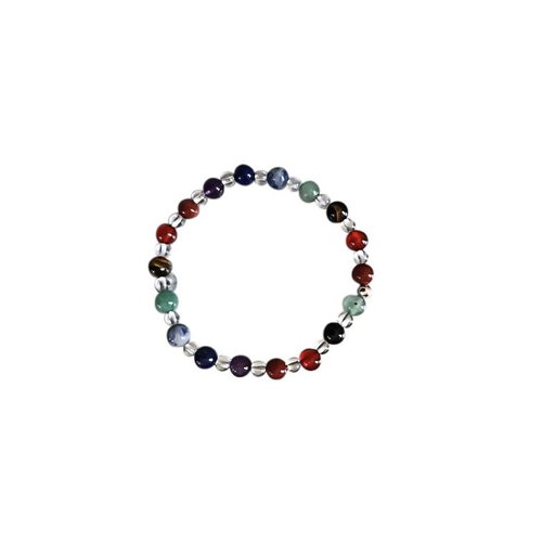 Visuel 1 du produit Bracelet sept chakras cristal 4mm