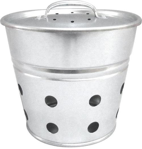 Visuel 1 du produit Seau vermicomposteur à enterrer coloris gris en acier galvanisé - 5 L