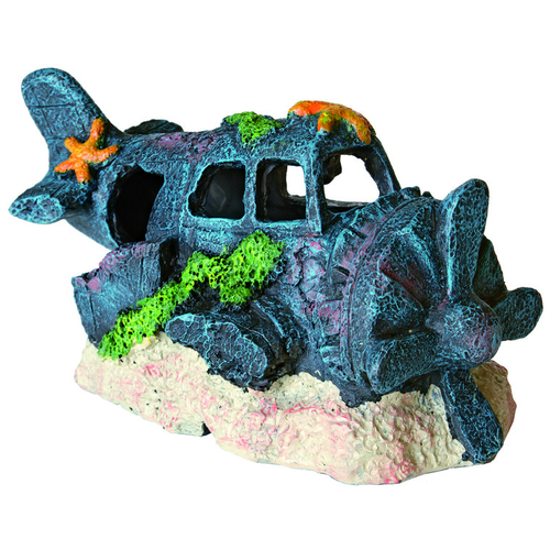 Visuel 1 du produit Déco Led Avion L Résine 18x9x10 cm