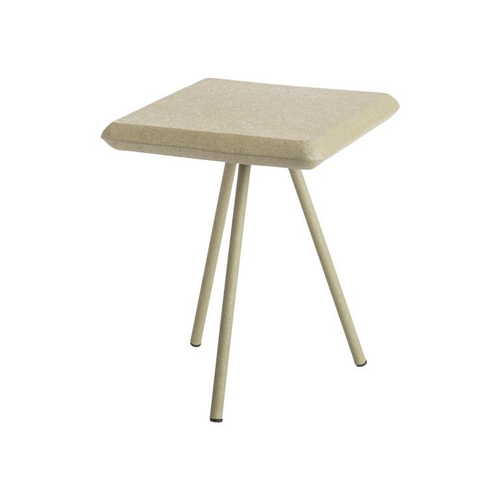 Visuel 1 du produit Table basse carrée verte craquelée en métal - 36 x 36 x 40 cm