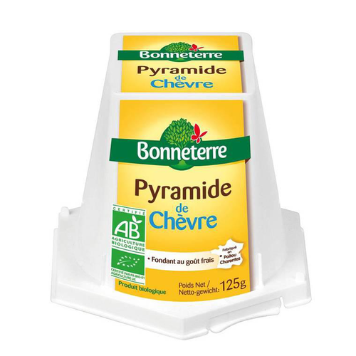 Visuel 1 du produit Pyramide de chèvre frais bio Bonneterre - 125 g