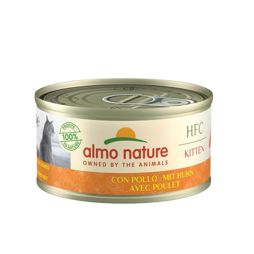 Visuel 1 du produit Pâtée pour chaton en boite Almo Nature HFC Natural Kitten Poulet - 70 g