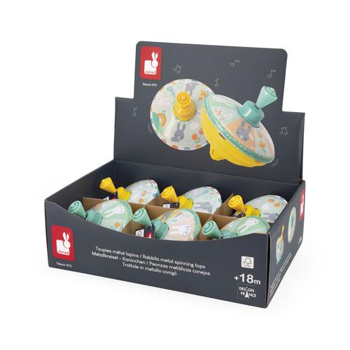 Visuel 7 du produit Toupie métal à motif lapins Janod