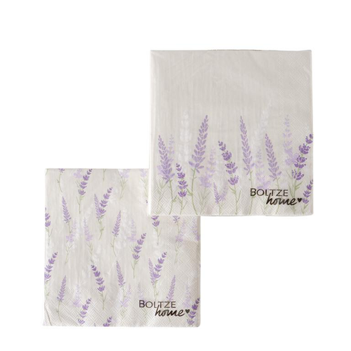 Visuel 1 du produit Serviettes en papier motif Lavande x20 - 16,5 x 16,5 cm