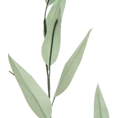 Visuel 1 du produit Feuilles d’eucalyptus en métal et papier vert - 51 cm