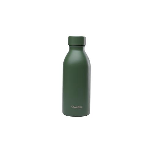 Visuel 1 du produit Bouteille isotherme en inox recyclé Qwetch Icon Matt kaki - 500 ml