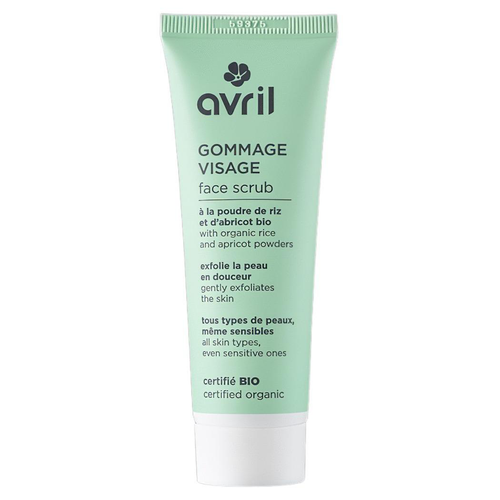 Visuel 1 du produit Gommage visage à la poudre de riz et d'abricot Bio Avril - 50 ml