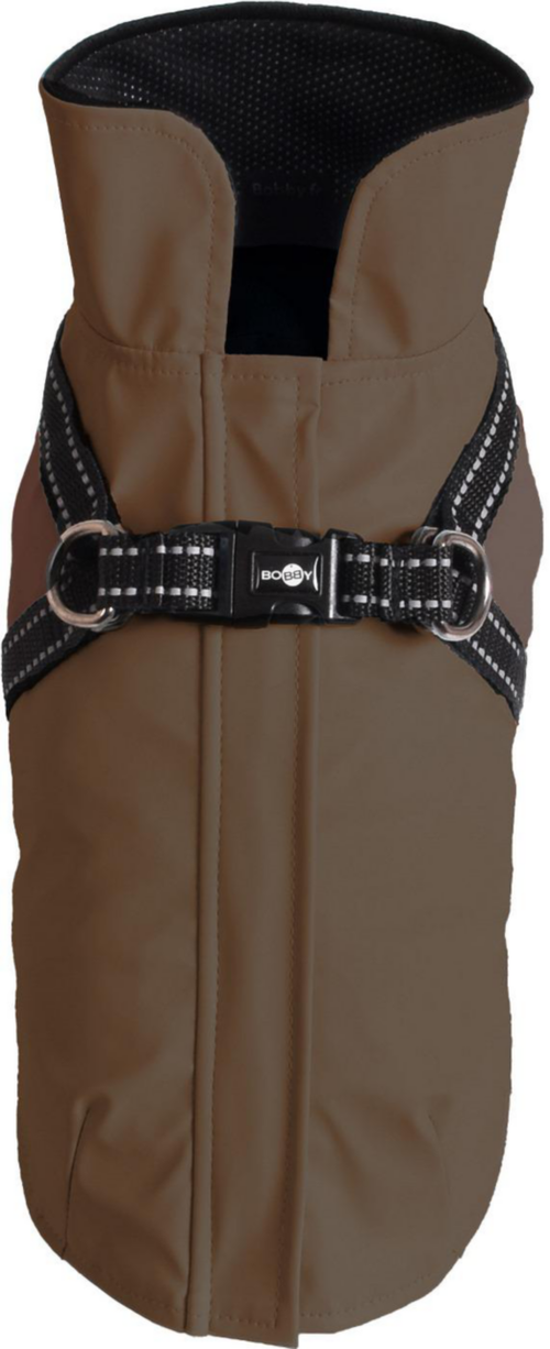 Visuel 1 du produit Manteau pour chien en néoprène coloris vert harnais intégré Bobby Tom - Taille 60XL