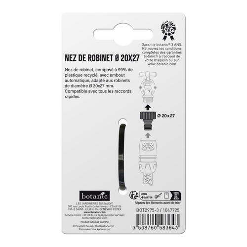 Visuel 2 du produit Nez de robinet botanic® - Ø 20 x 27 mm
