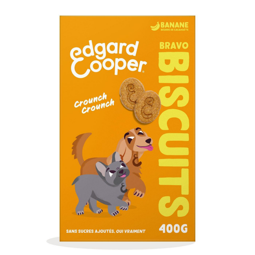 Visuel 1 du produit Friandises pour chien adulte à la banane biscuits Edgard & Cooper - 400 g