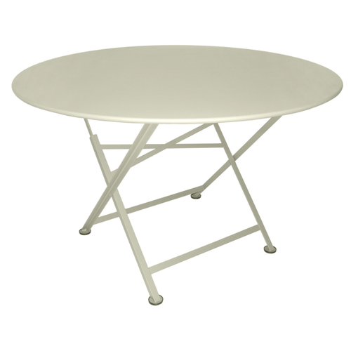 Visuel 1 du produit Table pliante Cargo coloris gris en acier Fermob - Ø 117 cm