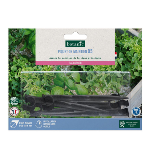 Visuel 1 du produit 10 piquets de maintien 16 mm botanic® - Arrosage en goutte à goutte