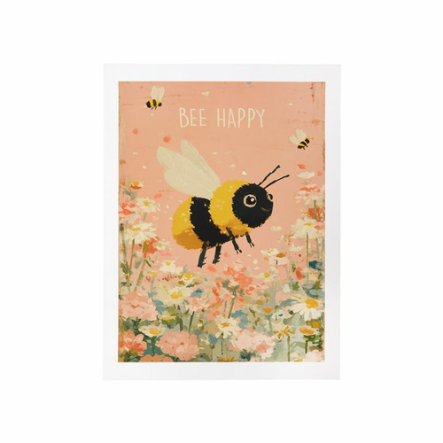 Visuel 1 du produit Affiche Bee Happy - 30 x 40 cm