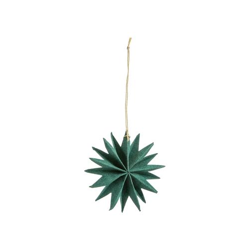 Visuel 1 du produit Suspension forme flocon en papier vert - Ø 10 cm