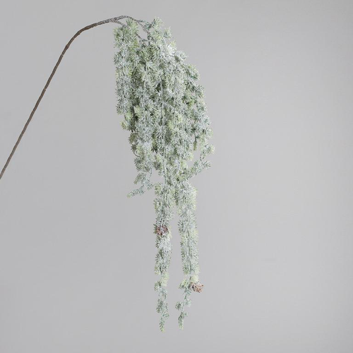 Visuel 1 du produit Chute de mélèze artificiel glacée verte - 116 cm
