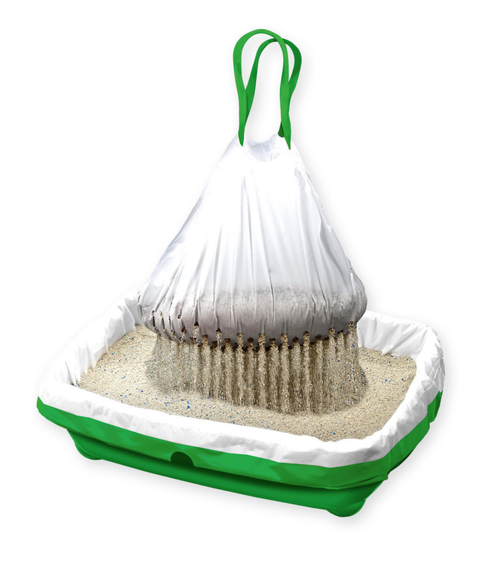 Visuel 2 du produit Sacs à litière filtrants pour chat coloris blanc Kiviks - Taille XL 55 x 40 x 26 cm