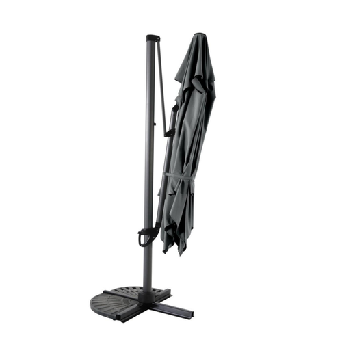 Visuel 3 du produit Parasol déporté anthracide octogonal Royal Garden Royal Deluxe - 3 x 3 m