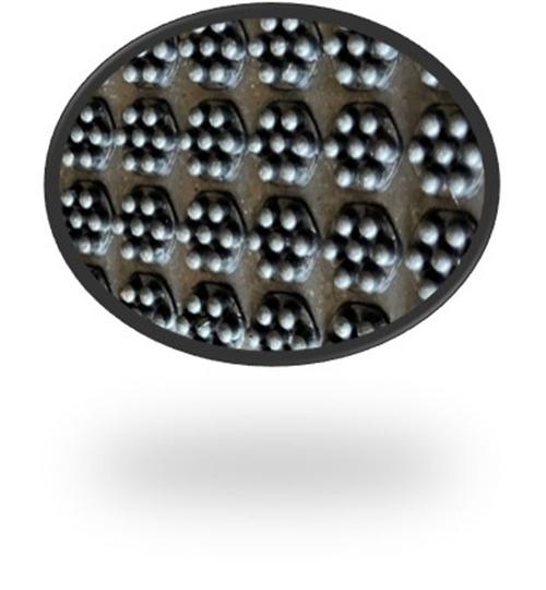 Visuel 2 du produit Tapis caoutchouc extérieur gratte pieds coloris noir Robuste Sweetsol -  40 x 60 cm