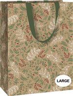 Visuel 1 du produit Sac à cadeaux vert à motifs grand modèle Pictura