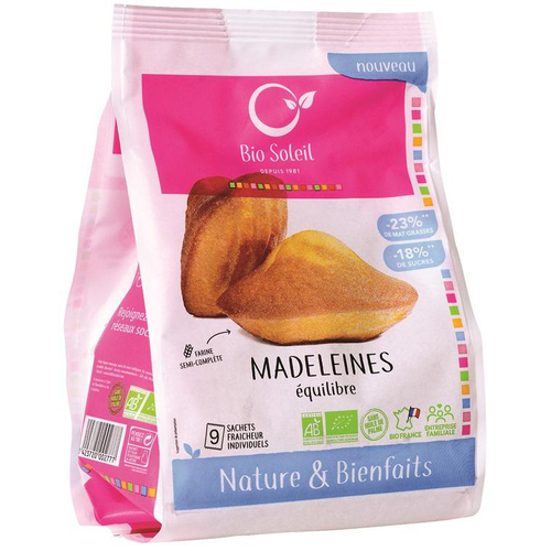 Visuel 1 du produit Madeleines équilibre Bio Soleil - 200 g