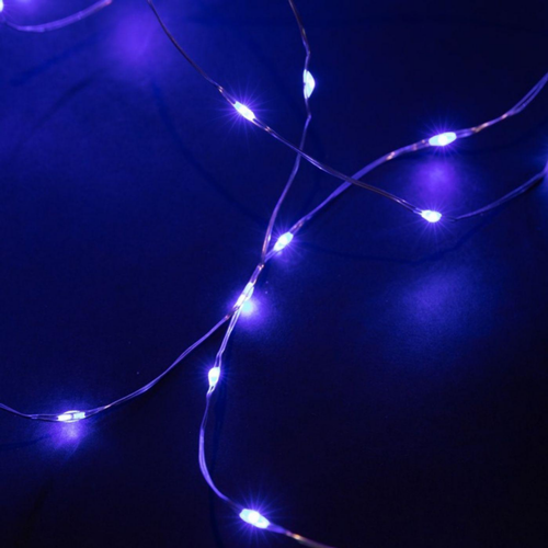 Visuel 2 du produit Guirlande lumineuse micro LED à lumière animée bleu sur secteur - 7,5 m