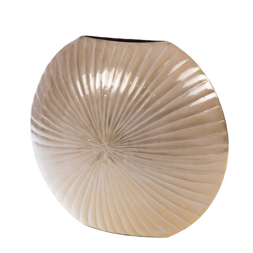 Visuel 1 du produit Vase en aluminium Flower rose moyen modèle - 32 x 14 x 28 cm