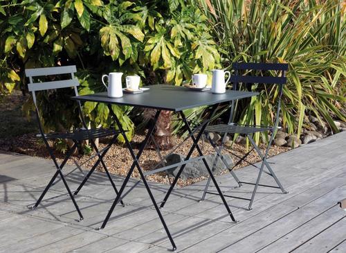 Visuel 3 du produit Chaise pliante métal, modèle Cuba, gris - PROLOISIRS
